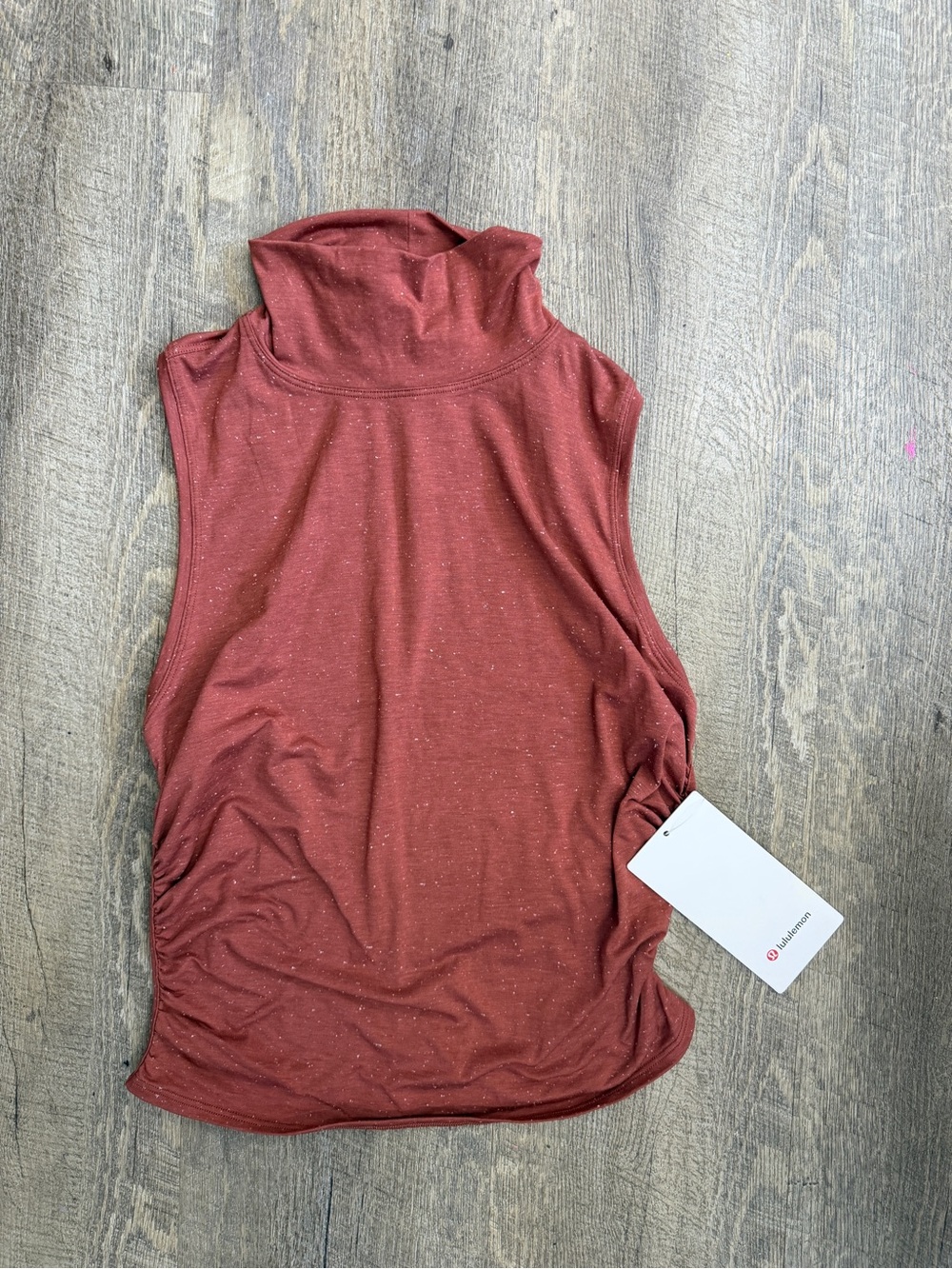 lululemon athletica Sleeveless Turtleneck Tank - Rust Speckle